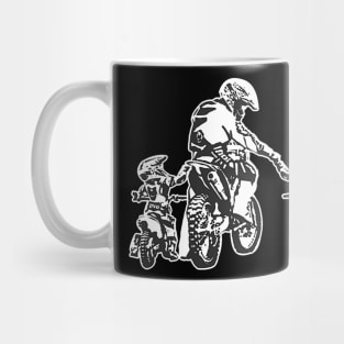 Motocross Dad  Son Trail Bikers Bicycle Father Day Mug